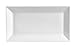 CAC China KSE-34 Kingsquare Porcelain Rectangular Platter, 8-1/2