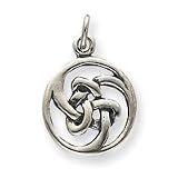 Sterling Silver Celtic Charm - JewelryWeb