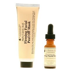Health & Personal Care : Dr. N.V. Perricone M.D. Alpha Lipoic Acid Firming Facial Mask with DMAE 2 Pieces 2 Piece Set Firming Serum 15ml + Peel Off Mask 2.5oz / 74ml