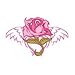 Pink Rose Temporary Tattoo 1.5x2