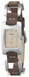 Fossil ES1117 Stainless Steel Ladies Analogue Champaign Dial Leather & Stainless Steel Strap Watch