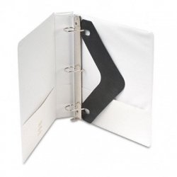 D-Ring Vinyl View Binder 1-1/2In Capacity White(Pack Of 2)