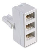 Xxion Value - BT 3 Way Triple Telephone Adaptor Splitter for Phone / FAX / Modem / Answer phone