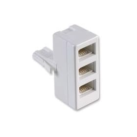 Xxion Value - BT 3 Way Triple Telephone Adaptor Splitter for Phone / FAX / Modem / Answer phone