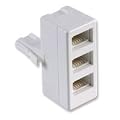 Xxion Value - BT 3 Way Triple Telephone Adaptor Splitter for Phone / FAX / Modem / Answer phone