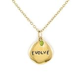 14K Gold EVOLVE Pendant with Peridot