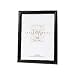 MCS INDUSTRIES 42303 4x6 FASHION BULLNOSE WOOD PICTURE FRAME - BLACK FINISH
