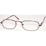 Spring Hinge Half Frame Bronze Readers, 3.25 Strength, by American Reading Glasses