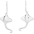 Sterling Silver Stingray Dangle Earring