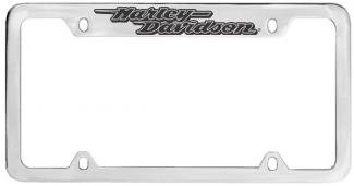 License Plate Frame - Harley Davidson Dyna Script Font on Top