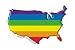 Rainbow USA Pride - Sticker / Decal