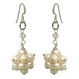 Pearl earrings, 'Purity'