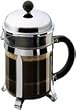 Bodum Chambord Shatterproof Original French Press 17oz Stainless Steel 4 Cup Coffee Maker