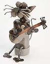 Cat Playing Electric Guitar Bottle Topperz