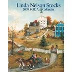 Linda Nelson Stocks Folk Art 2009 Softcover Engagement Calendar