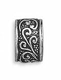 Sterling Silver Ear Cuff Antiqued Finish No Pierce Earring