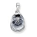Sterling Silver Antiqued Fireman's Helmet Charm