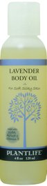 Lavender Body & Bath Oil with Vitamin E, Apricot & Jojoba- 4 oz.