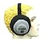 Headphone Ear Muffs Fuzzy Head Phone Stereo Disc Jockey