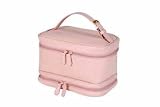 Royce Leather Ladies' Cosmetic Travel Case - Carnation Pink