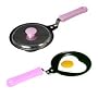 Pink Handled Non-Stick Heart Shaped Frying Pan