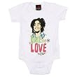 BOB MARLEY - Onesie Love Creeper - White Onesie / Baby T-shirt