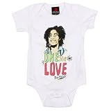 BOB MARLEY - Onesie Love Creeper - White Onesie / Baby T-shirt