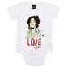 BOB MARLEY - Onesie Love Creeper - White Onesie / Baby T-shirt