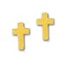 Jewelry : 14k Polished CrossPost Earrings