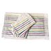San Jamar 705MSK Cotton Terry Multi Stripe Kitchen Towel, 26" Length x 15" Width (Pack of 12)