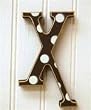New Arrivals Polka Dot Letter "X"