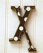 New Arrivals Polka Dot Letter "X"