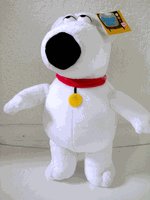 21NnG rYaML Family Guy Plush Toy   Brian 12 Stuffed Animal