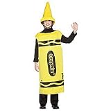 Crayola Crayon (Yellow) Child Costume Size 10-12