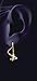 Earspiral Earrings 1XS2DI32GF with beads 14K Gold-filled