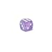 Borealis 12mm d6 Purple w/white Pipped Dice