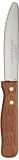 Adcraft WSK-60/B Rounded Blade Gaucho Jumbo Steak Knife with Wood Handle (Case of 12)