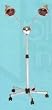 Pibbs DL957 2-Headed Heat Processing Lamp Caster Base