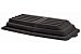 Hinged Black Lid For 1/2 Cubic Yard Rubbermaid Tilt Trucks