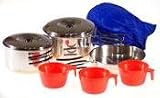 Stansport Stainless Steel Cook Set (3 Person)