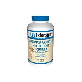 Life Extension Super Saw Palmetto/Nettle Root Formula with Beta-Sitosterol