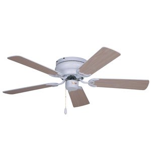 Emerson CF804SBS Snugger 42 Contemporary Brushed Steel Hugger Ceiling Fan 42 Blade Span