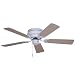 Kitchen & Housewares : Emerson CF804SBS Snugger 42 Contemporary Brushed Steel Hugger Ceiling Fan 42" Blade Span