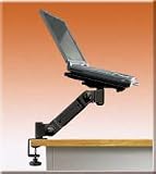 Laptop Platform and Arm with C-Clamp - Black