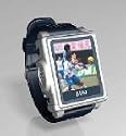 2GB New 1.5'' MP4 Watch (silver frame, black belt)(MP3, Video, Photo, FM, Flash Disk, Record)
