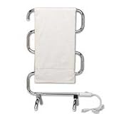 Warmrails Heatra Classic Freestanding Towel Warmer and Drying Rack, Satin Nickel