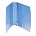 Translucent Poly 1-1/2" 3-Ring Binder, 2 X-Large Pockets, 8-1/2"x11", Blue WLJ40773