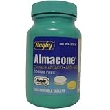 Almacone Chewable Tablets, Yellow & White 100 Each Almacone Chewable Tablets, Yellow & White 100 Each