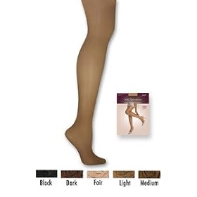 Hanes Silk Reflections Transparent Sheer Control Top Pantyhose Hosiery