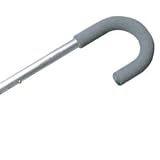 Walking Cane - Lightweight adjustable Silver cane. This cane has a push button height adjustment in 1increments. Weight capacity 250 pounds, height adjustable 33-37 inches. See all King Of Canes Products